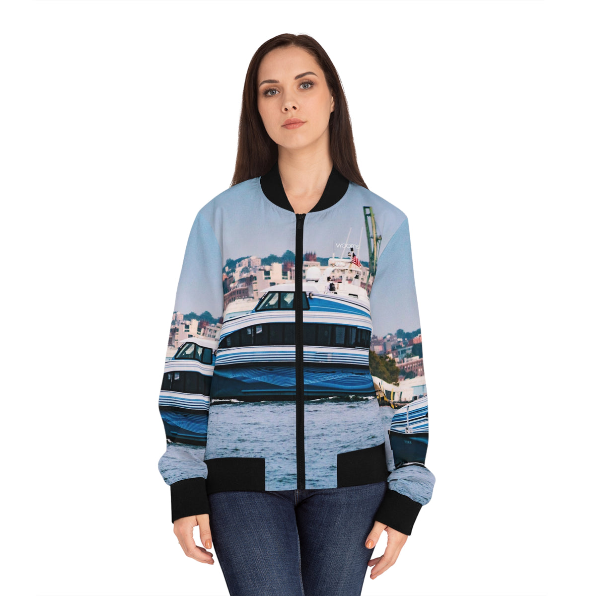 Women's Bomber Jacket - Hudson River Passage
