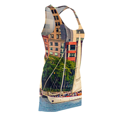 Hudson River Sailing Boat Racerback Dress