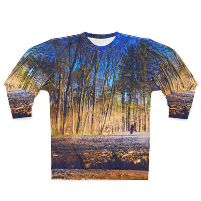 Forest Path Sweatshirt — Scenic Woodland Autumn Crewneck