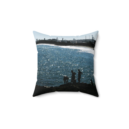 Spun Polyester Square Pillow Printed With Exclusive, High-Res, Full Color Beautiful Image
