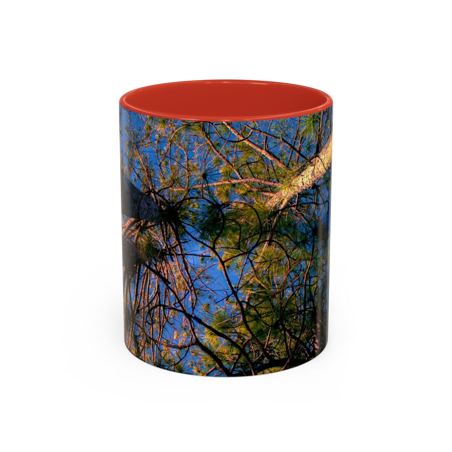 Beautifull 11oz Two Tones, Ceramic Coffe Mug Printed With An original, High-Res, Full Color Image of an Elegant Natural Landscape.