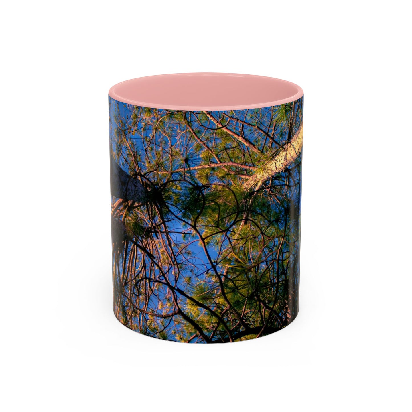 Beautifull 11oz Two Tones, Ceramic Coffe Mug Printed With An original, High-Res, Full Color Image of an Elegant Natural Landscape.