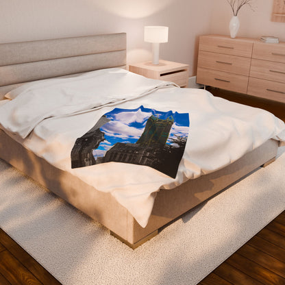 Velveteen Plush Blanket with beautiful photo image.