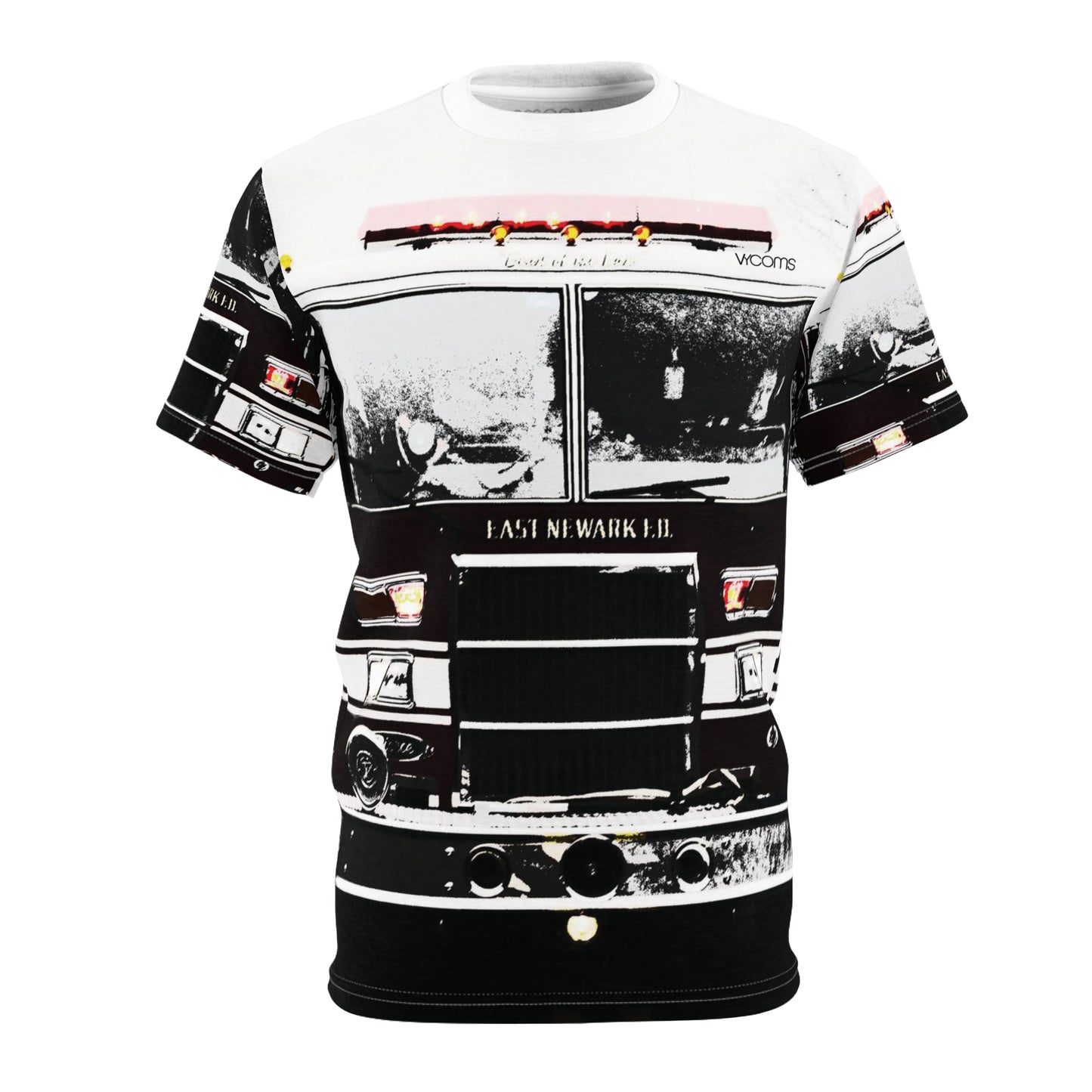 Newark Bravest T-Shirt – Vintage Firehouse Monochrome Edition
