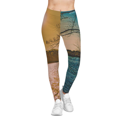 Lakeside Horizon Leggings– Golden Hour Reflection Edition