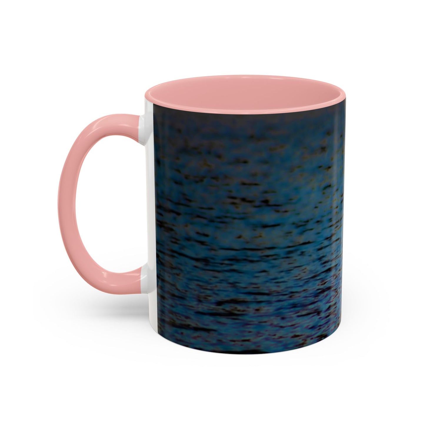 Two Tones, 11oz Ceramic Coffe Mug with Elegant High-Res, Full Color Natural Landscape Image.