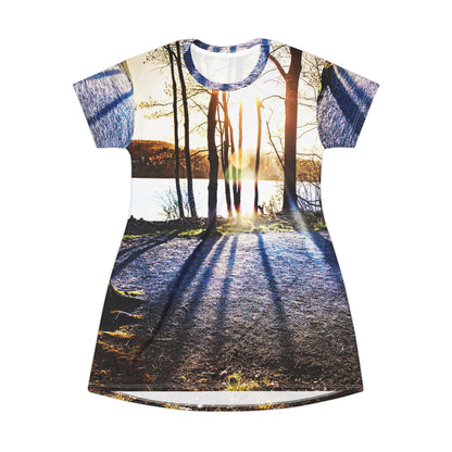Sunrise Forest Dress — Scenic Lake Morning