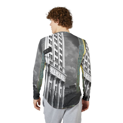 Architectural Cityscape Long Sleeve Shirt —New York Down Town