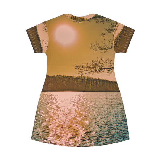 Lake Sunset Dress — Vintage Sunset Lake Dress