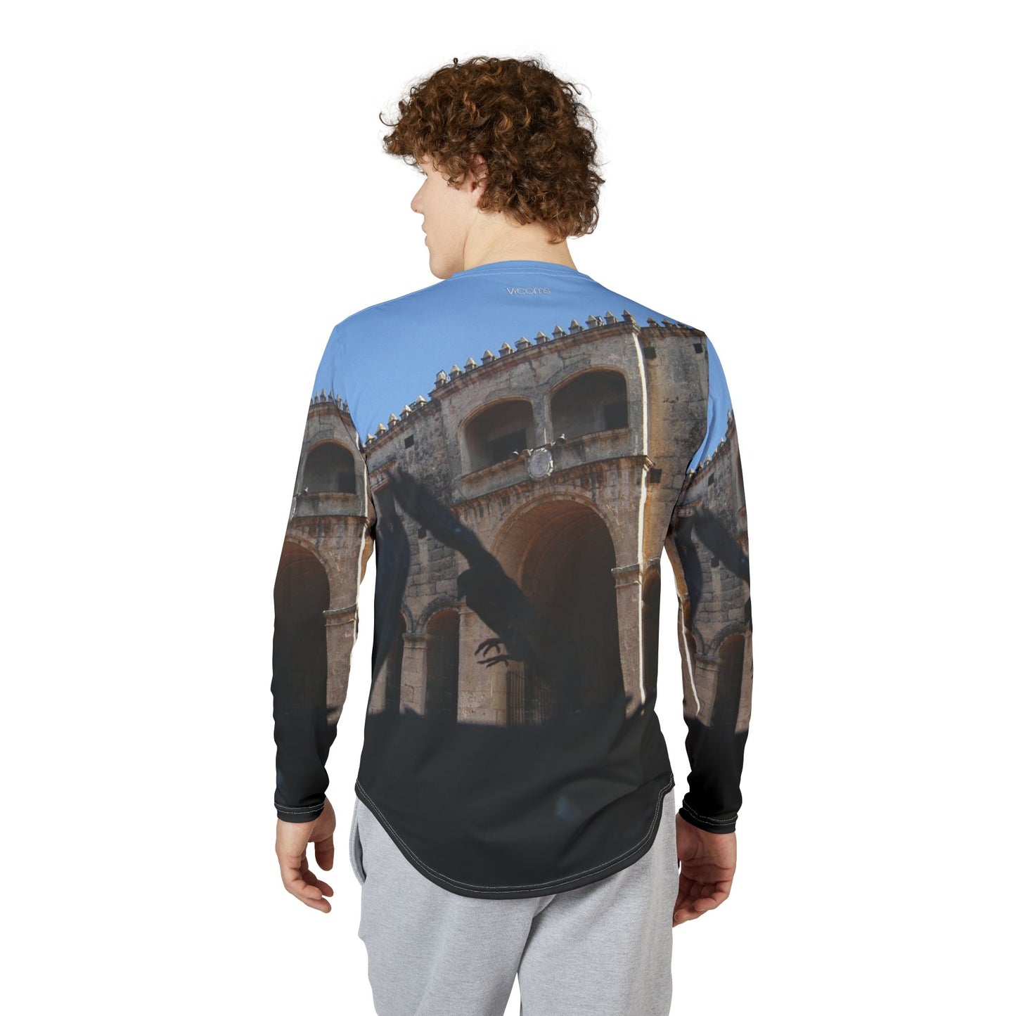 Cathdral of Santo Domingo Long Sleeve UV Shirt — Colonial Religious Architectural Motif