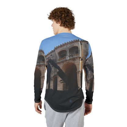 Cathdral of Santo Domingo Long Sleeve UV Shirt — Colonial Religious Architectural Motif