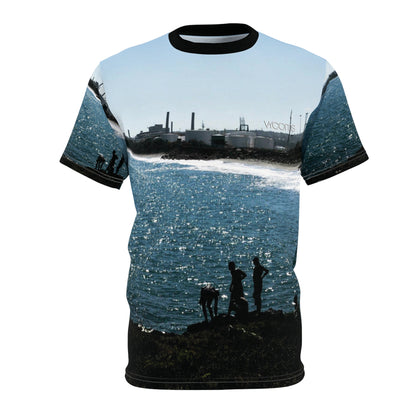 Haina Port, Dominican Republic, Coastal Sunset Silhouette T-Shirt— Beachscape