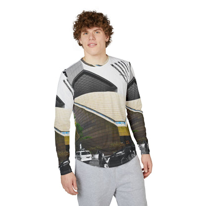 Manhattan Midtown Church Long Sleeve Shirt — Modern Church Skyline Design