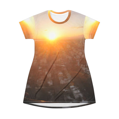 Sunset Cityscape Dress — Santo Domingo Sunset Aerial View