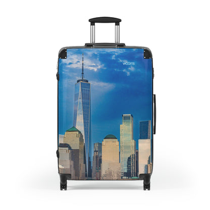New York Skyline Carry-On Suitcase — One World Trade Center Cityscape Travel Luggage