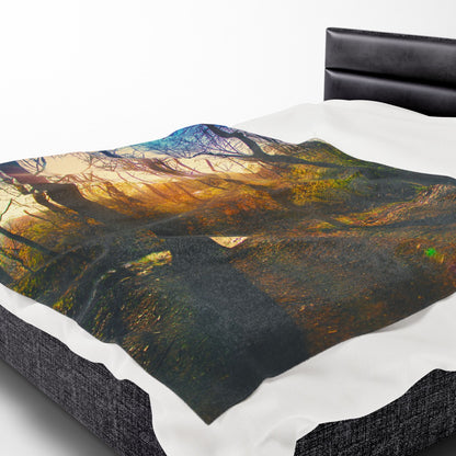 Velveteen Plush Blanket with beautiful photo image.
