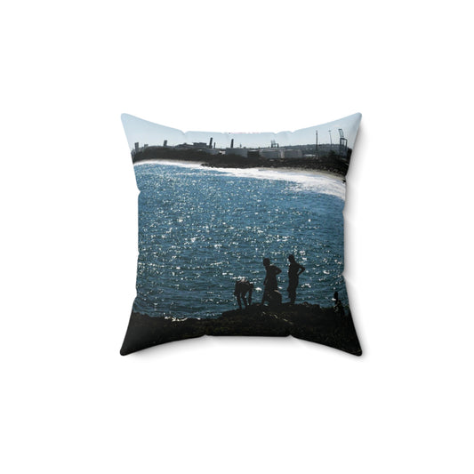 Spun Polyester Square Pillow Printed With Exclusive, High-Res, Full Color Beautiful Image