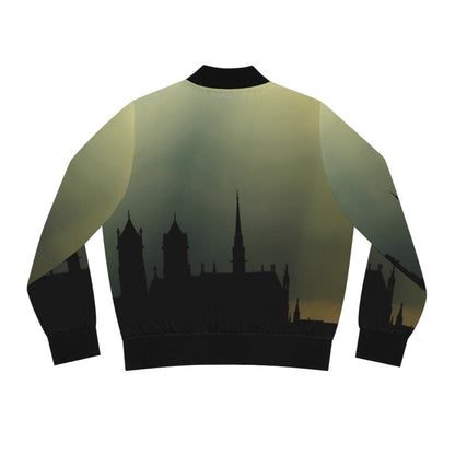 Newark Cathedral Women's Bomber Jacket - Newark Ethereal Silhouette