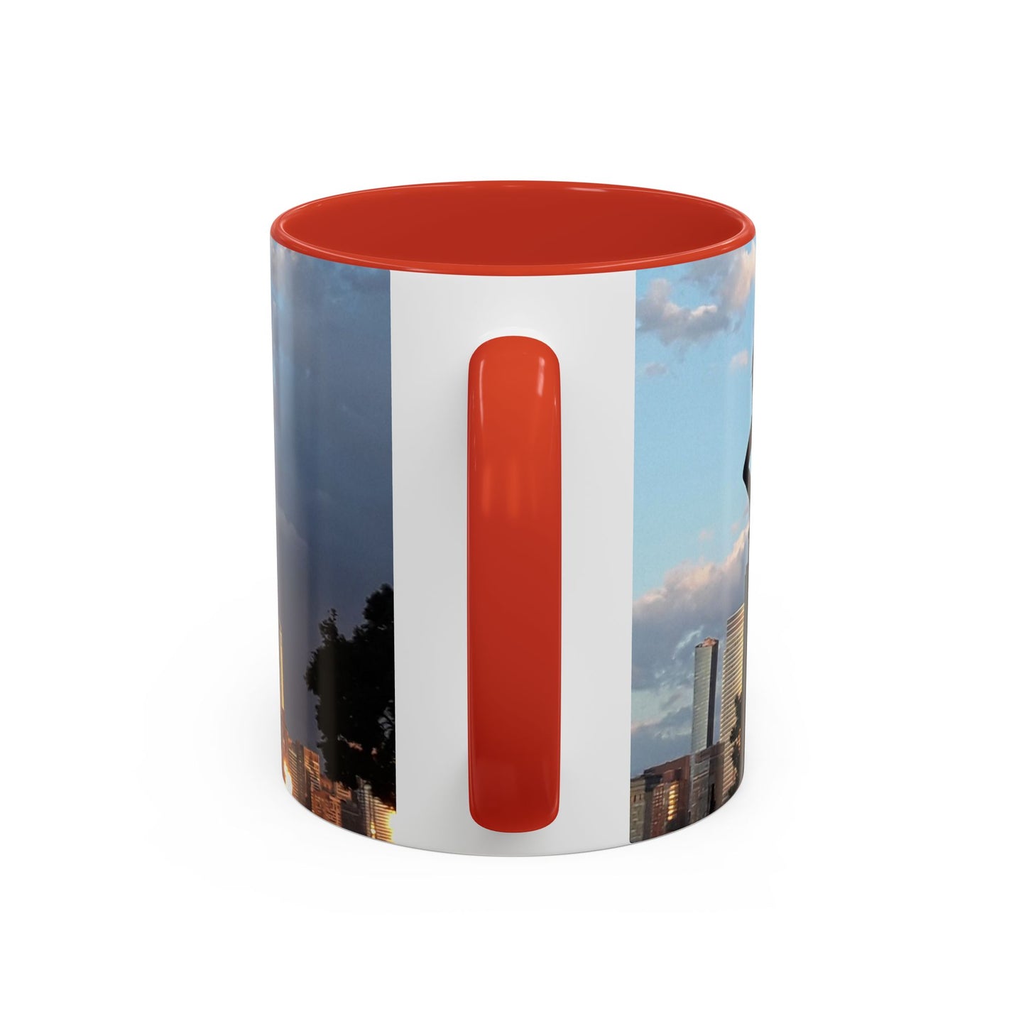 Two Tone Ceramic 11oz. Mug, Printed with a High-Res Image of  New  York City View.