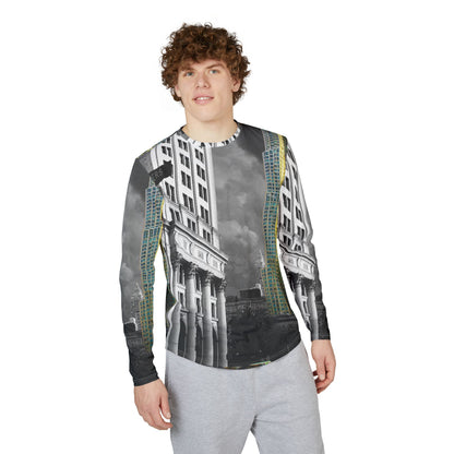 Architectural Cityscape Long Sleeve Shirt —New York Down Town