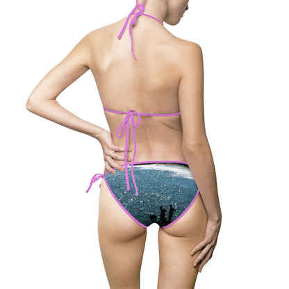 Women's Bikini Swimsuit — 'Boys at the Beach'