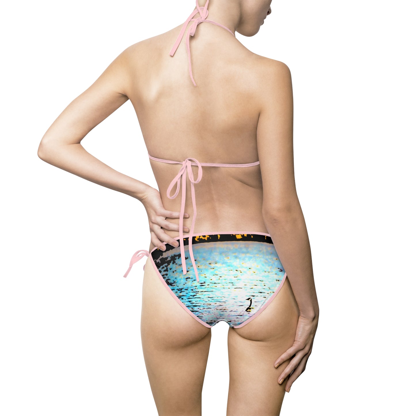 Duck Lake Women's Bikini Swimsuit — Cute Duck Swimming