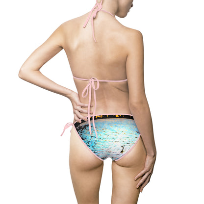Duck Lake Women's Bikini Swimsuit — Cute Duck Swimming