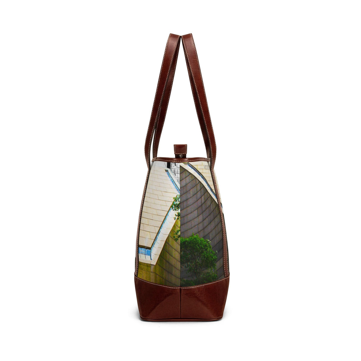 Architectural Roofline Tote Bag — Urban Minimalist Handbag