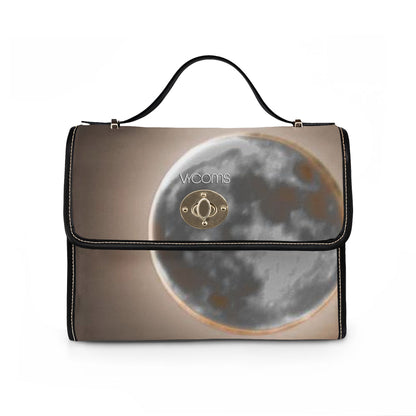 Dramatic Night Full Moon Waterproof Canvas Bag