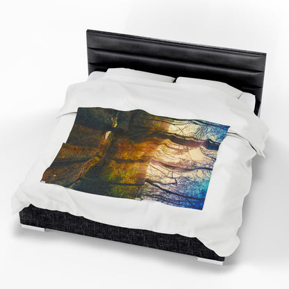 Velveteen Plush Blanket with beautiful photo image.