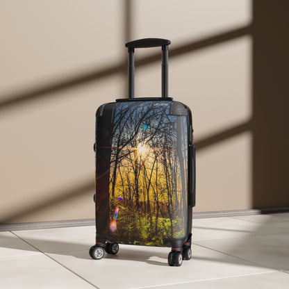 Sunlit Forest Carry-On Suitcase – Nature Landscape Travel Luggage