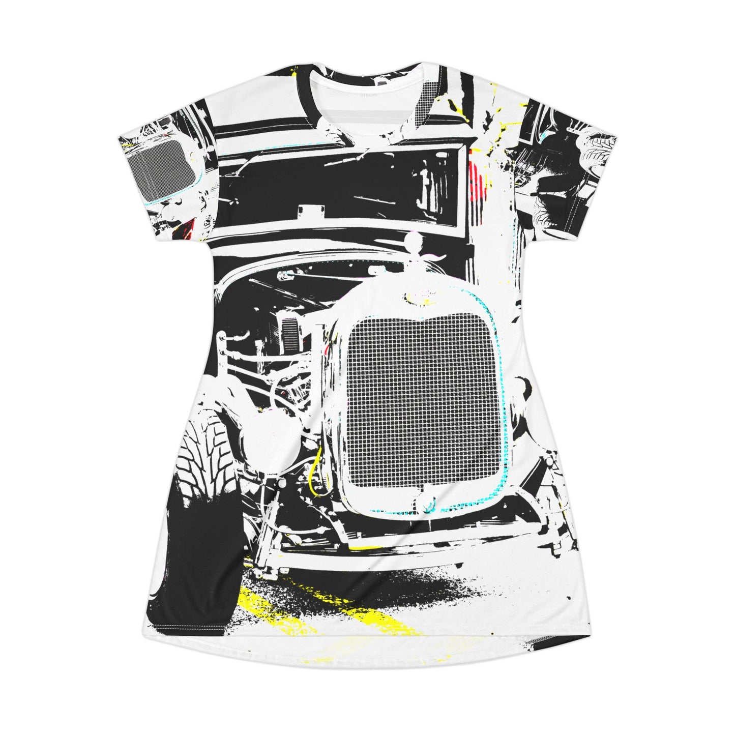 Vintage Car Graphic Dress — Retro Automotive