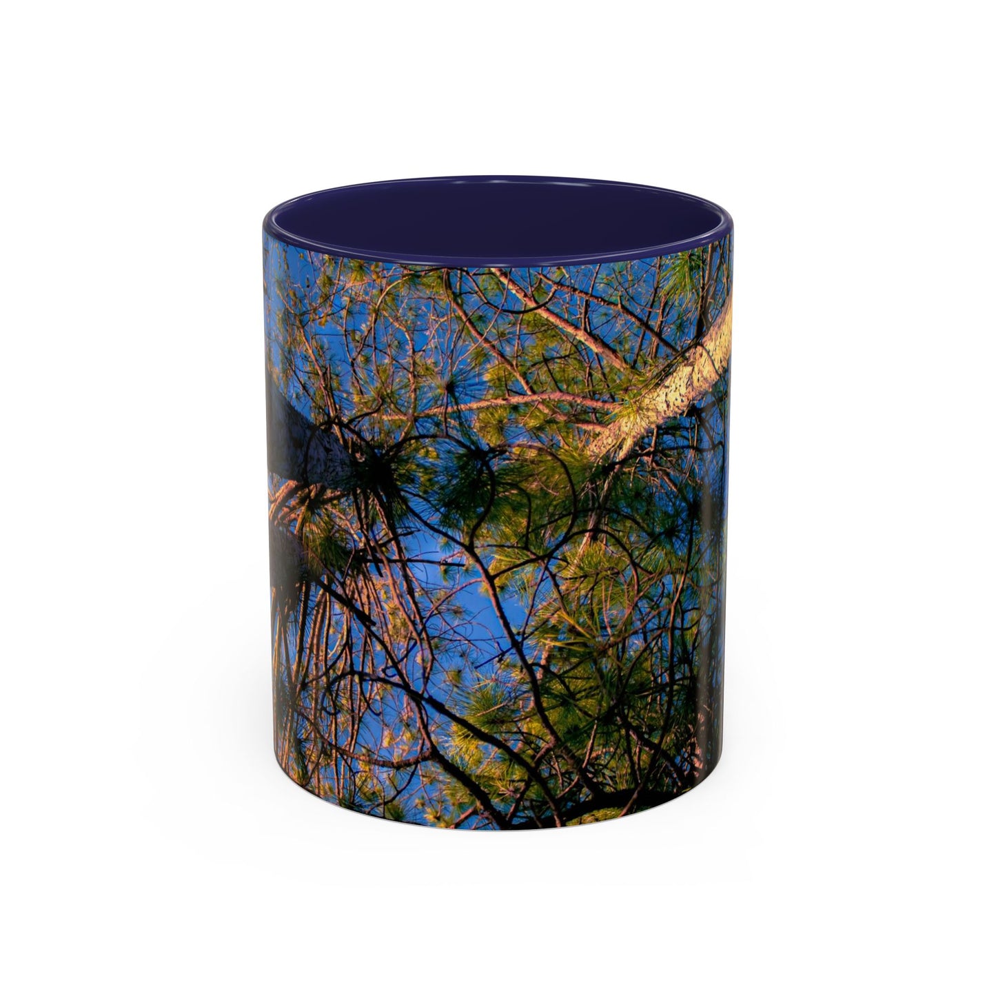 Beautifull 11oz Two Tones, Ceramic Coffe Mug Printed With An original, High-Res, Full Color Image of an Elegant Natural Landscape.