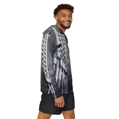 Downtown Manhattan-Broadway Cityscape  Warmup Hoodies