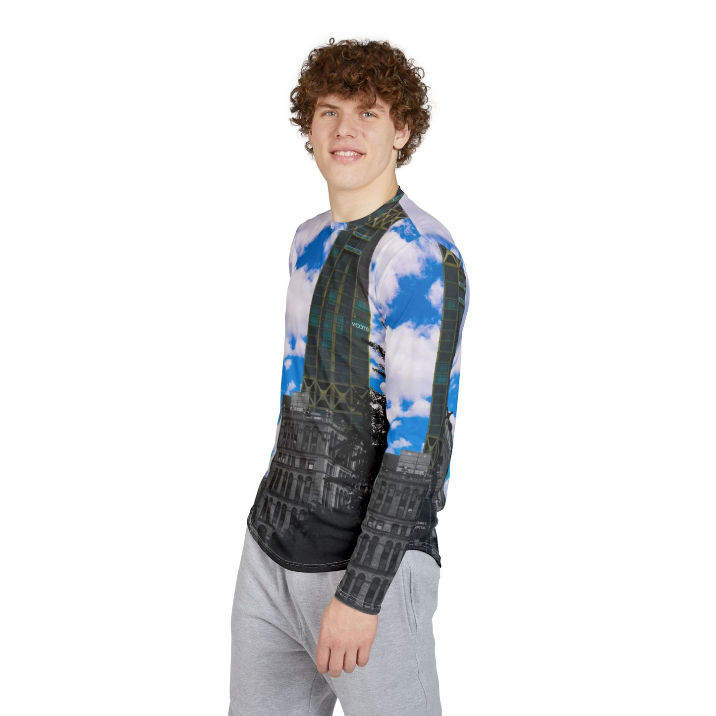 Cityscape UV Long Sleeve Shirt — Urban Skyline