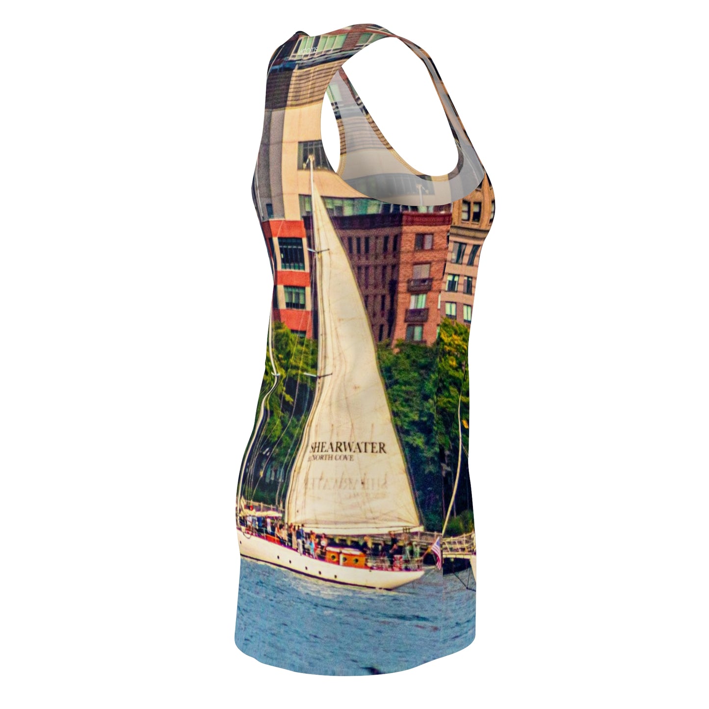Hudson River Sailing Boat Racerback Dress