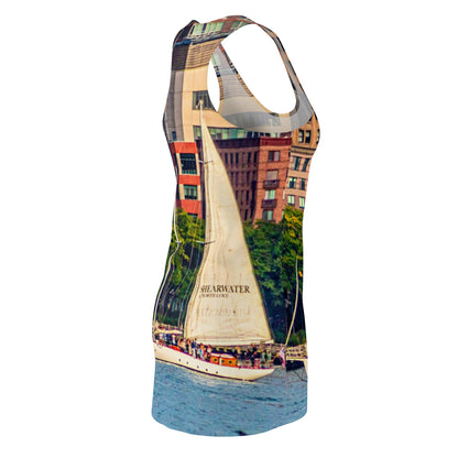 Hudson River Sailing Boat Racerback Dress