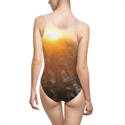 Santo Domingo Horizon – Caribbean Golden Hour Swimsuit