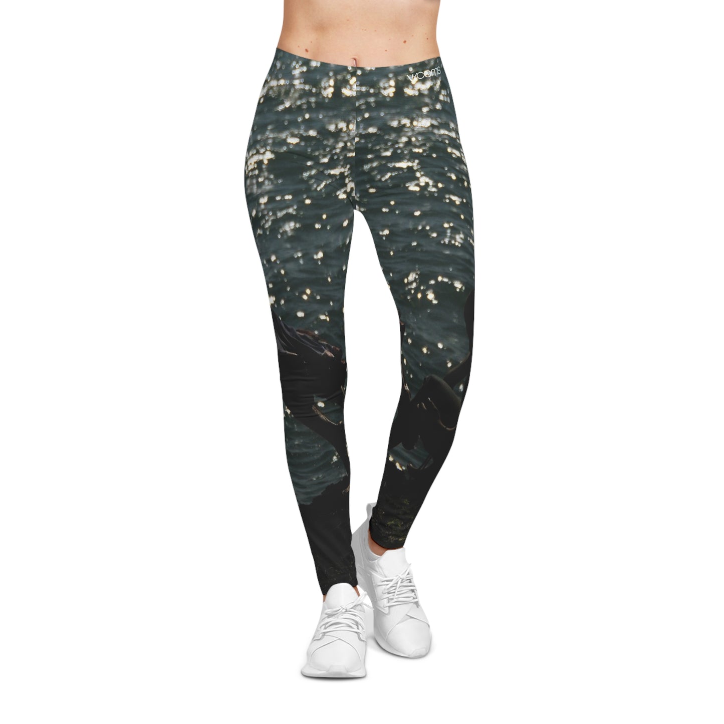 Dominican Haina Port Scene Leggings — Boys Jumping Into Water