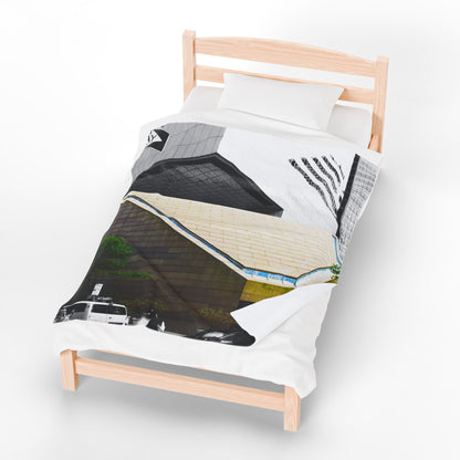 Velveteen Plush Blanket with beautiful car image.