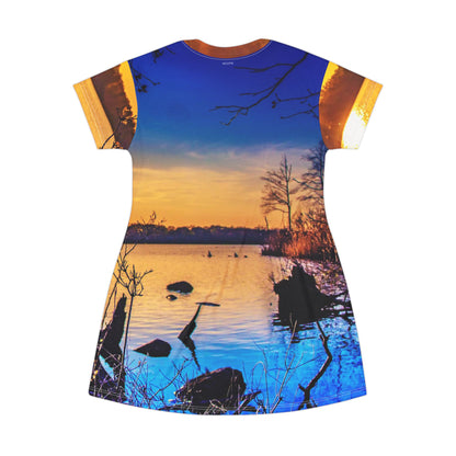 Sunset Lake Dress — Scenic Golden Hour Beachwear