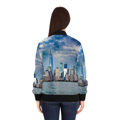 New York City Skyline Women's Bomber Jacket