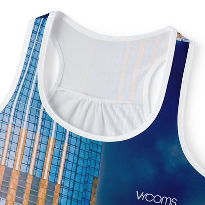 Cityscape Photo Tank Top — Modern Skyscraper Print Women’s Tank
