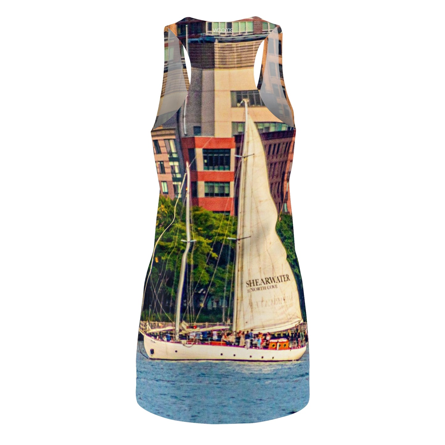 Hudson River Sailing Boat Racerback Dress