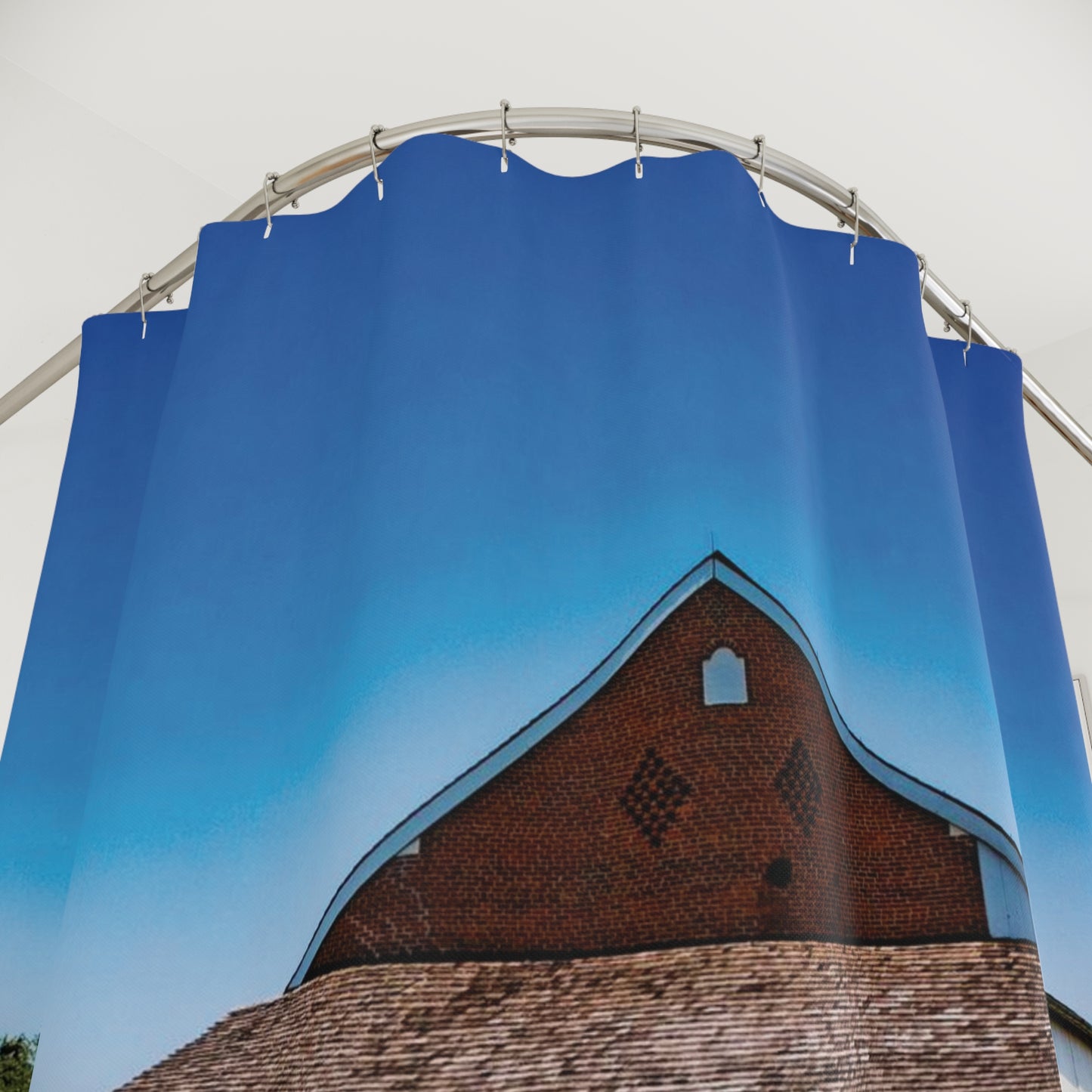 Shower Curtain Printed With Exclusive, High-Res, Full Color Beautiful Image.