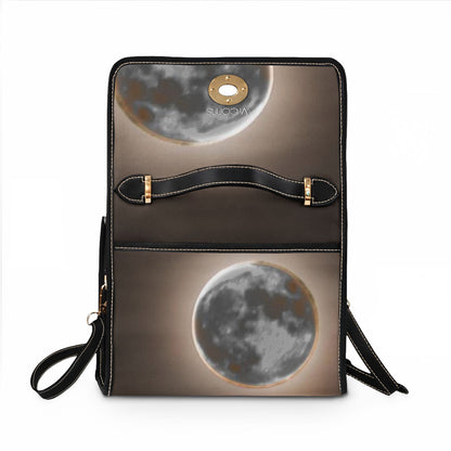 Dramatic Night Full Moon Waterproof Canvas Bag