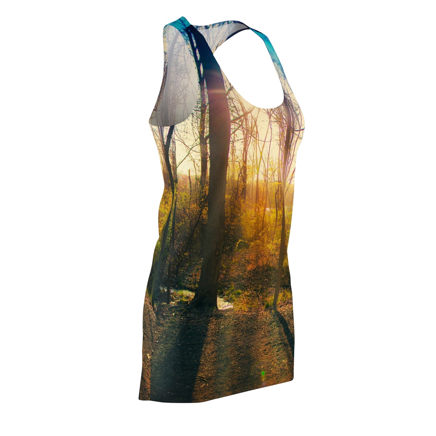 Sunlit Forest Racerback Dress — Nature Sundress