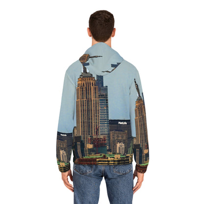 City Skyline Full-Zip Hoodie – New York Empire State Design