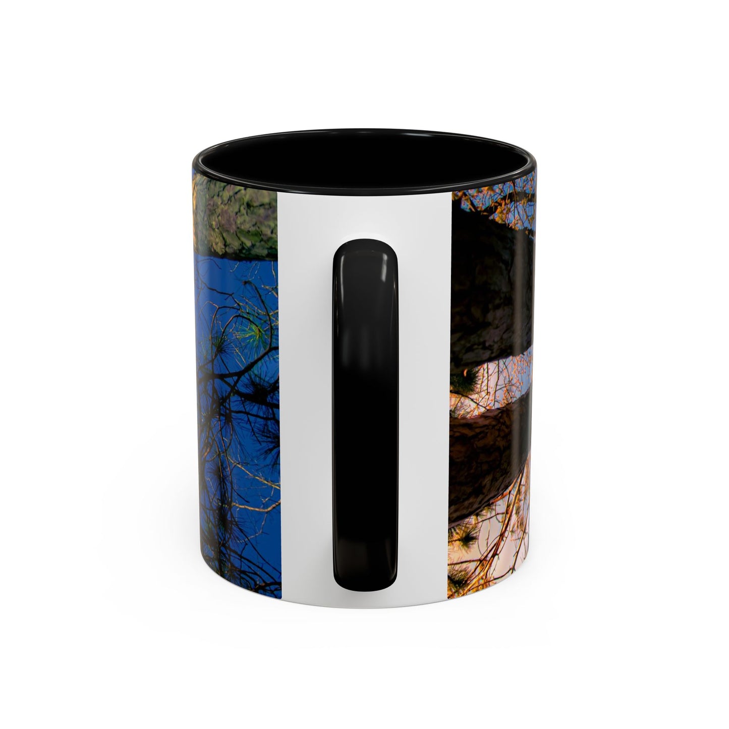 Beautifull 11oz Two Tones, Ceramic Coffe Mug Printed With An original, High-Res, Full Color Image of an Elegant Natural Landscape.