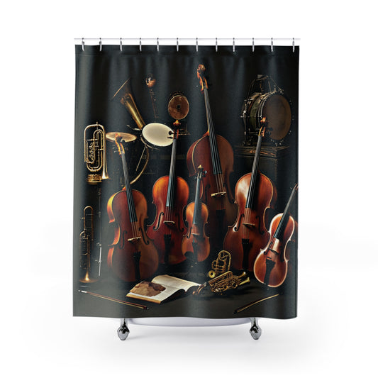 Shower Curtain Printed With Exclusive, High-Res, Full Color Beautiful Image.